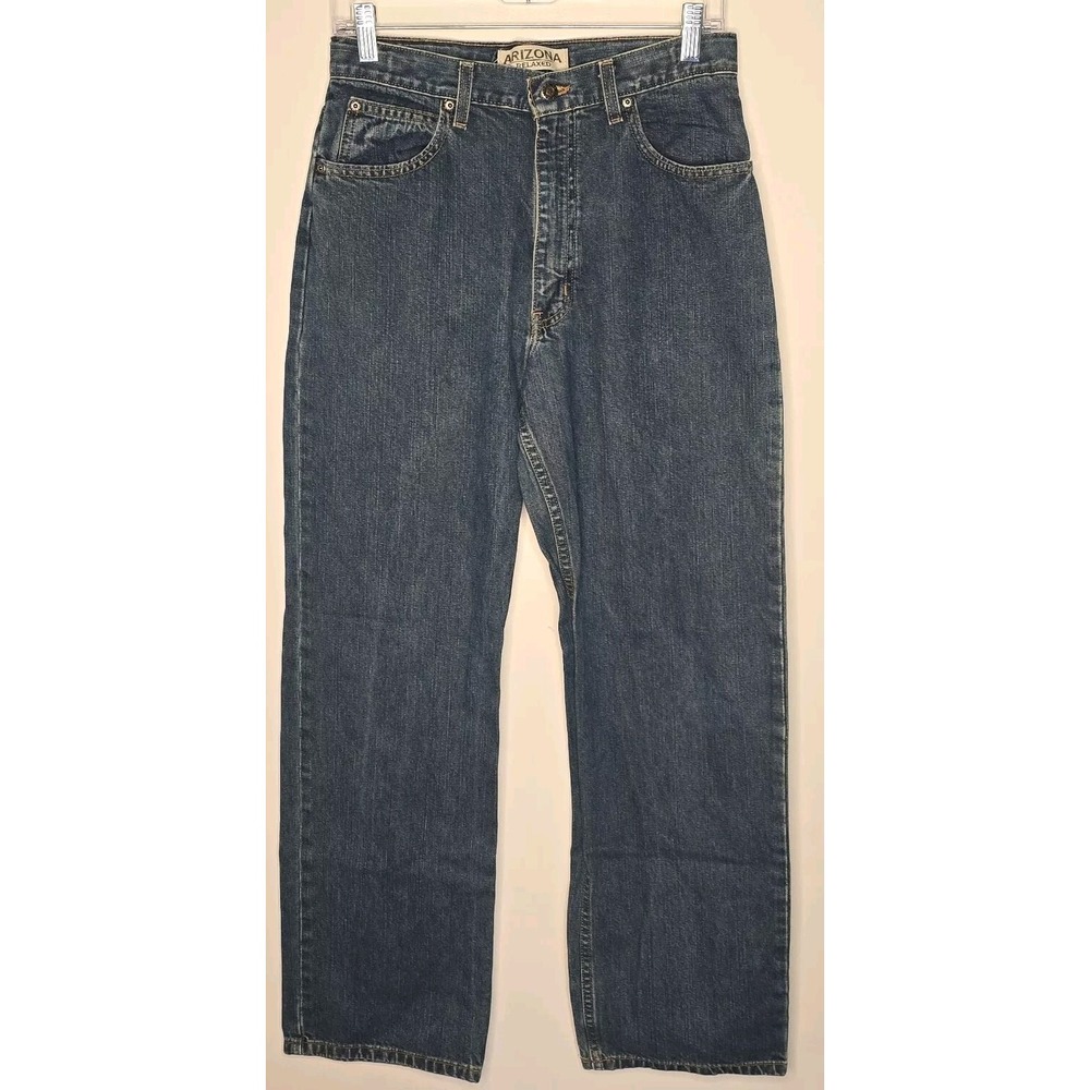 Arizona Jeans Boys 18 Relaxed Dark Wash‎ Adjustable Wasit Denim